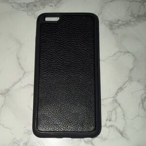 Black Leather Magnetic iPhone 6 pro max Case